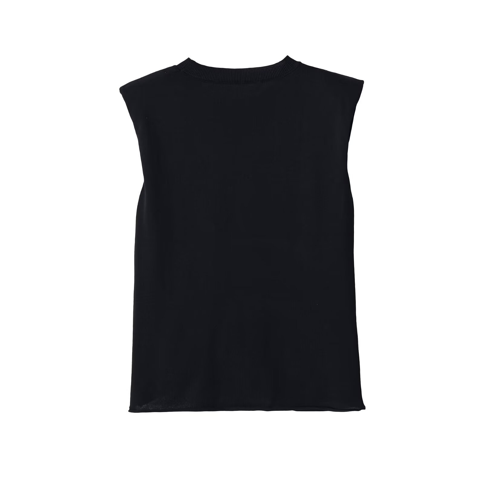 Top senza maniche con spalline imbottite e nodo sul davanti - Chic e casual