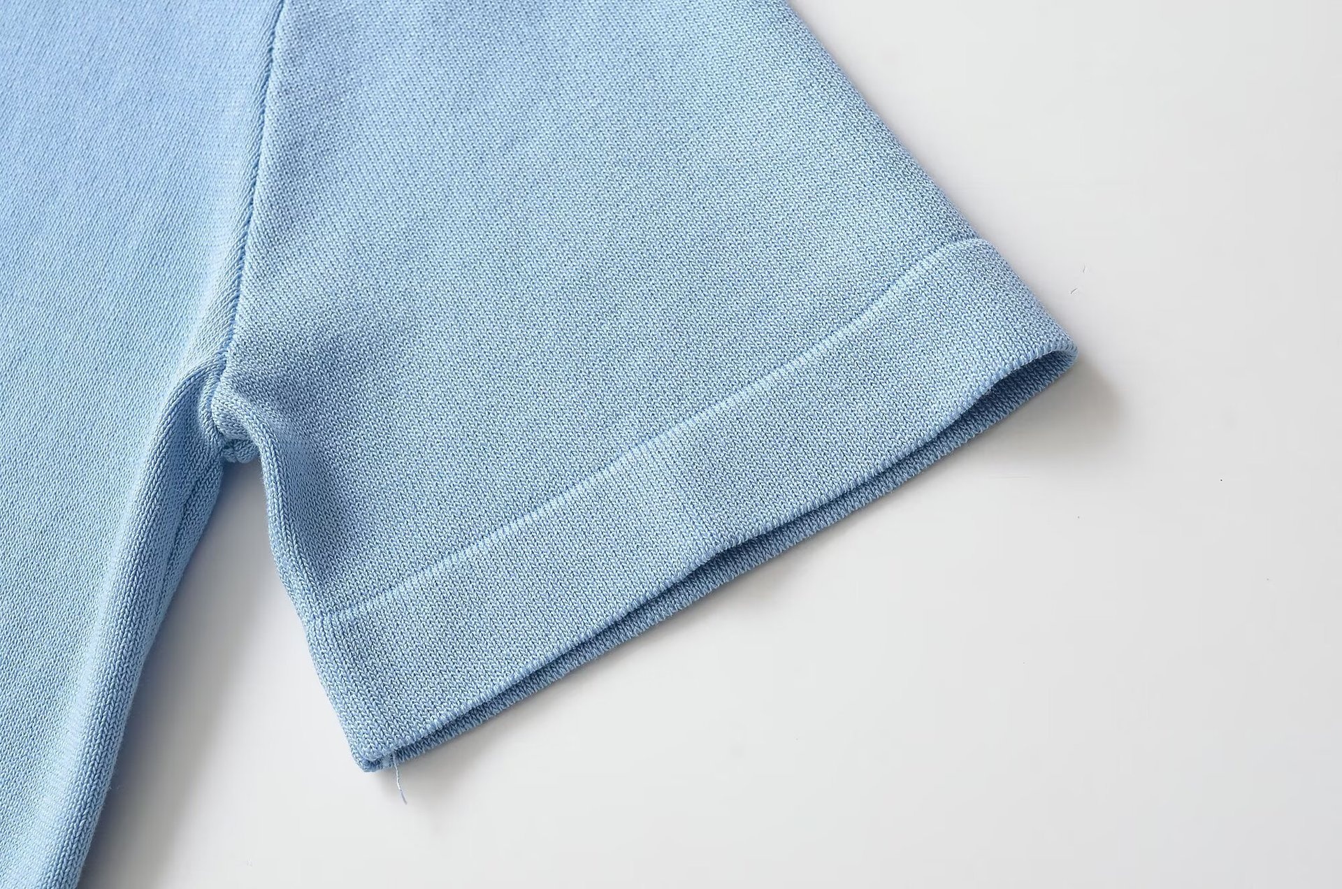 T-shirt Henley da donna morbida - Maniche corte