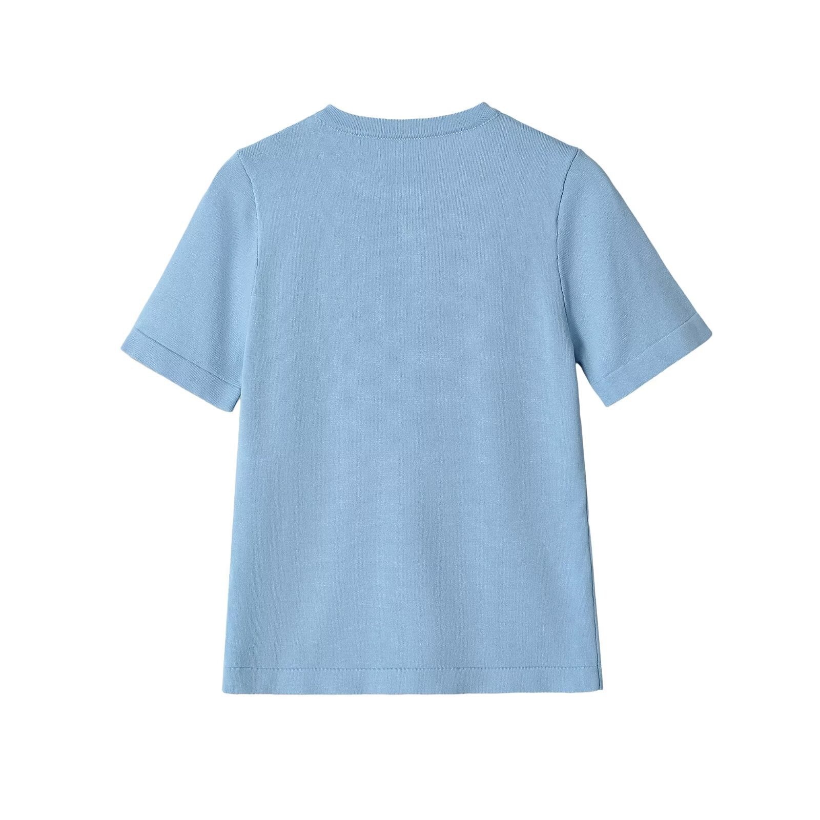 T-shirt Henley da donna morbida - Maniche corte