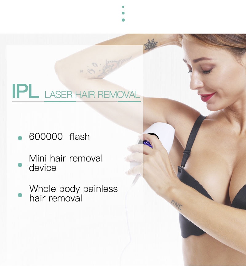 IPL Laser Hair Removal Device for Women & Men, 600K Flashes