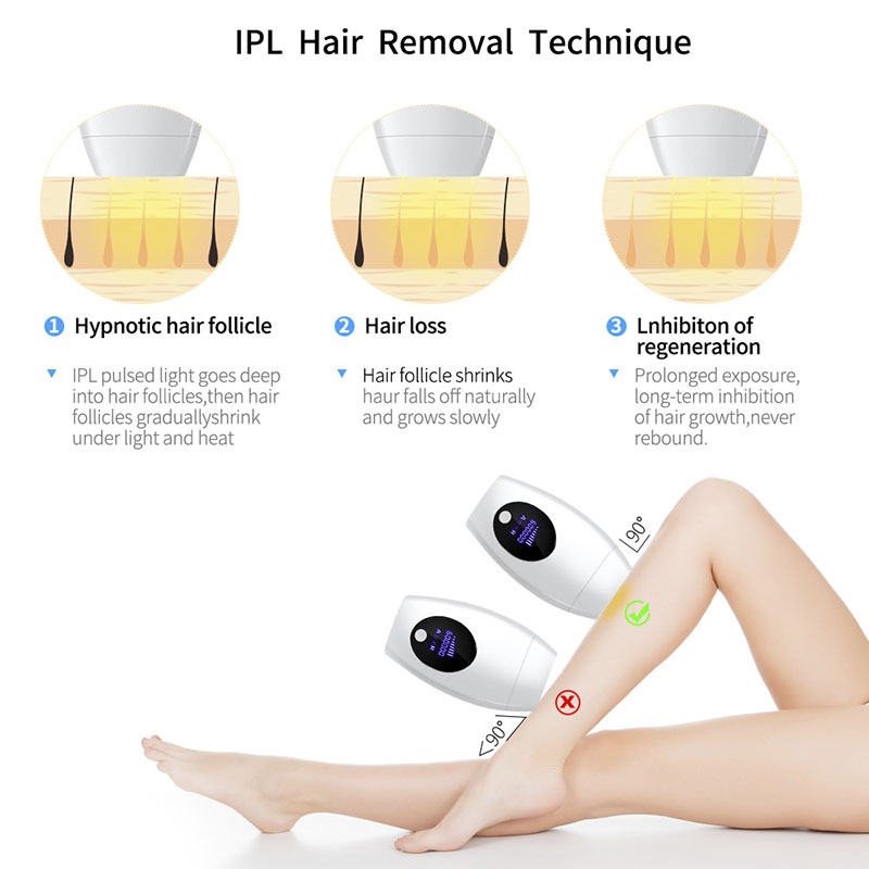 IPL Laser Hair Removal Device for Women & Men, 600K Flashes