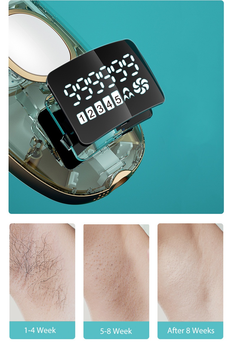 Mini IPL-ontharingsapparaat, 999.000 flitsen, 5 niveaus