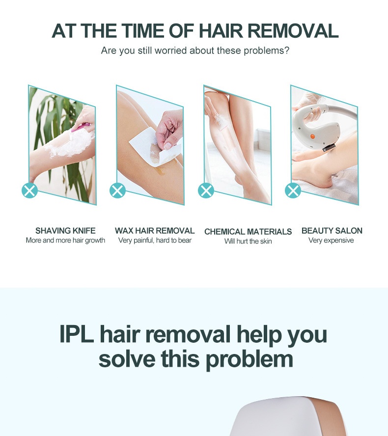 Mini IPL-ontharingsapparaat, 999.000 flitsen, 5 niveaus