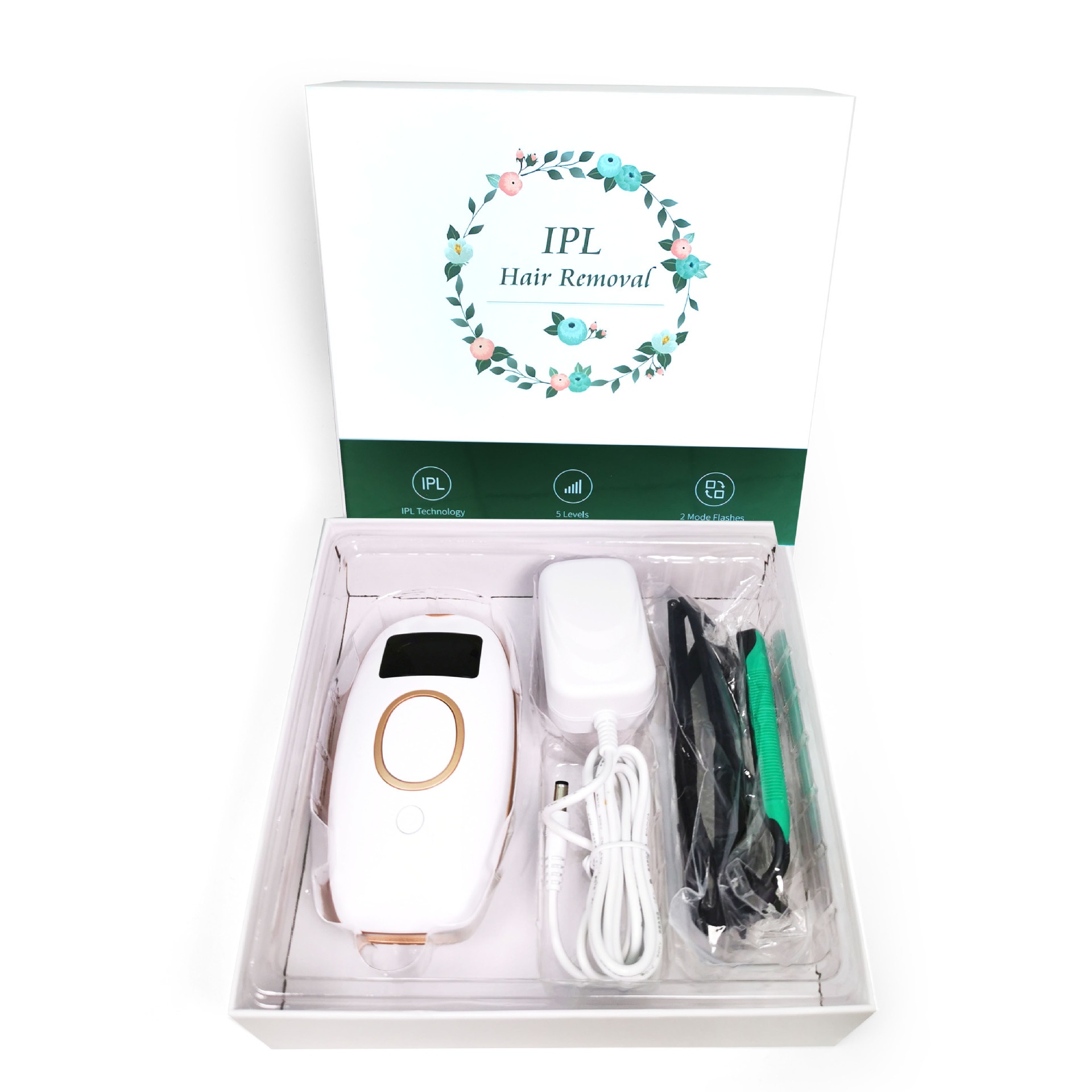 Mini IPL-ontharingsapparaat, 999.000 flitsen, 5 niveaus