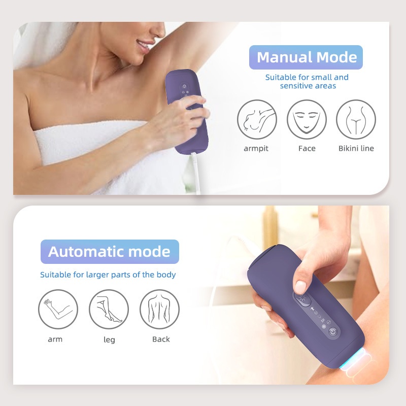 Sapphire Ice IPL Hair Removal Device, Painless Cooling Tech