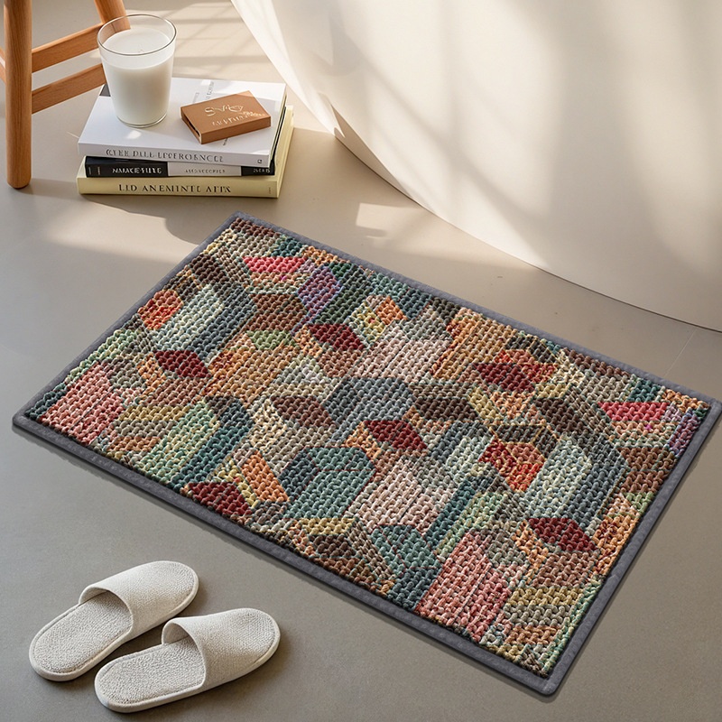 Tapis de bain ultra absorbant et antidérapant - Tapis de bain doux et à séchage rapide