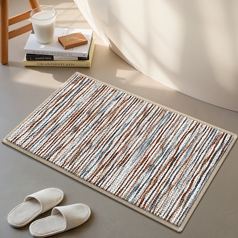 Tapis de bain ultra absorbant et antidérapant - Tapis de bain doux et à séchage rapide