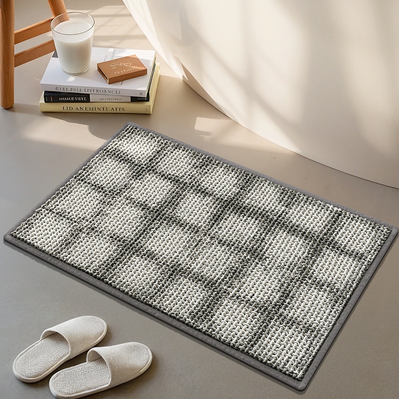 Tapis de bain ultra absorbant et antidérapant - Tapis de bain doux et à séchage rapide