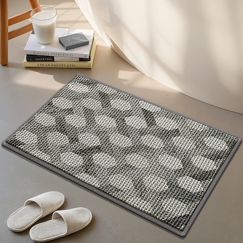 Tapis de bain ultra absorbant et antidérapant - Tapis de bain doux et à séchage rapide