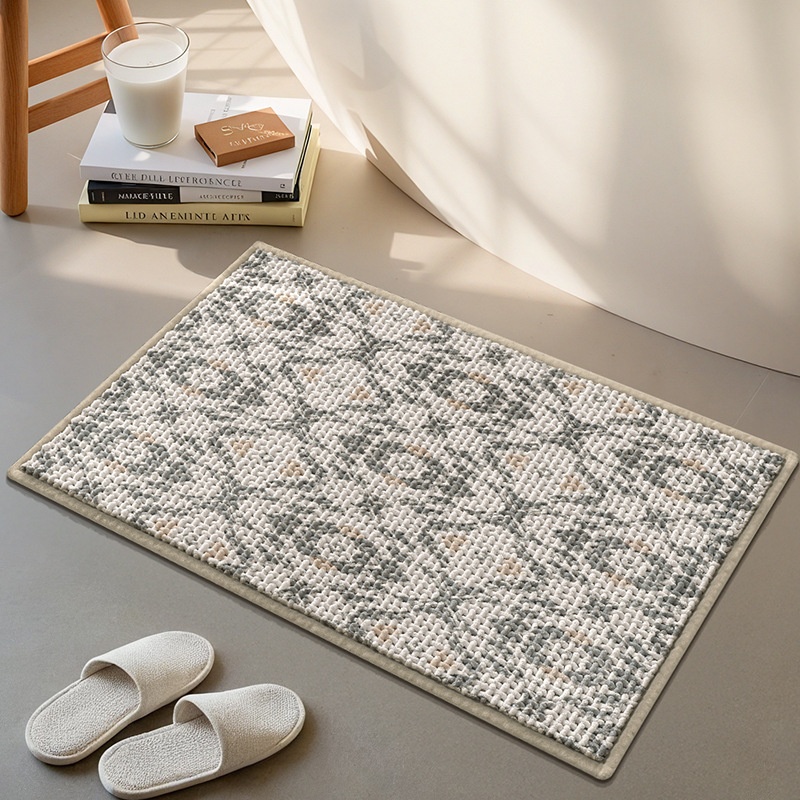 Tapis de bain ultra absorbant et antidérapant - Tapis de bain doux et à séchage rapide