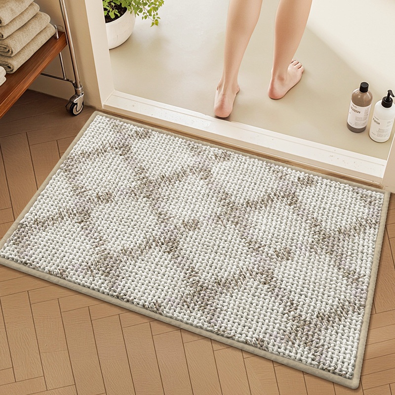 Tapis de bain ultra absorbant et antidérapant - Tapis de bain doux et à séchage rapide