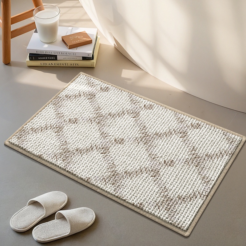 Tapis de bain ultra absorbant et antidérapant - Tapis de bain doux et à séchage rapide