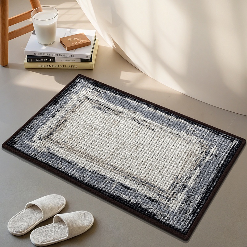 Tapis de bain ultra absorbant et antidérapant - Tapis de bain doux et à séchage rapide