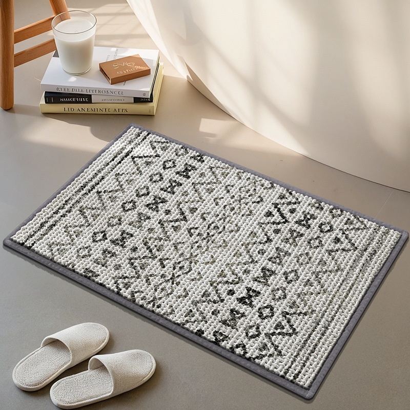 Tapis de bain ultra absorbant et antidérapant - Tapis de bain doux et à séchage rapide