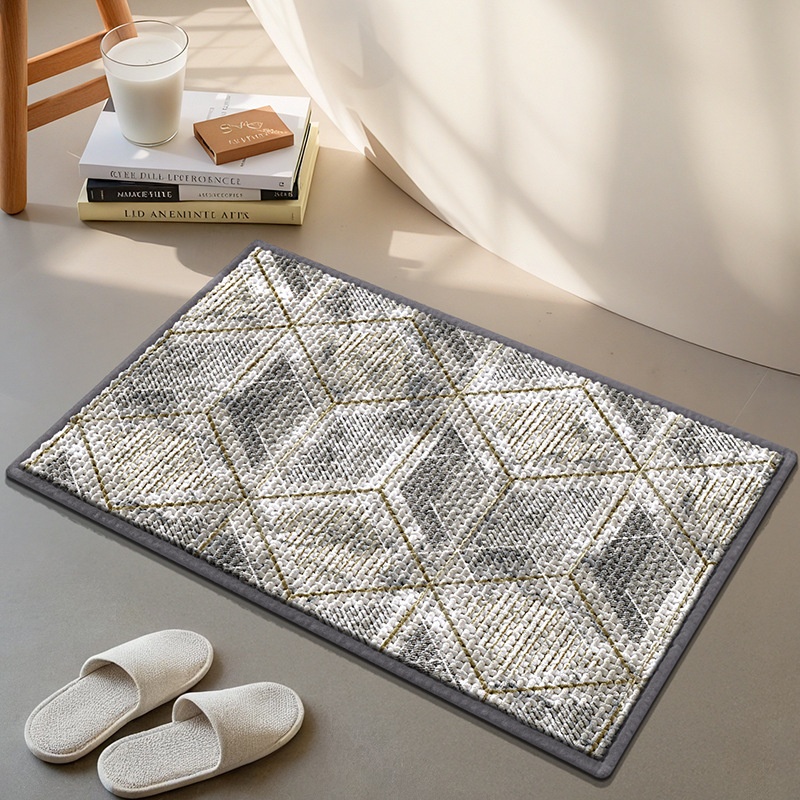 Tapis de bain ultra absorbant et antidérapant - Tapis de bain doux et à séchage rapide