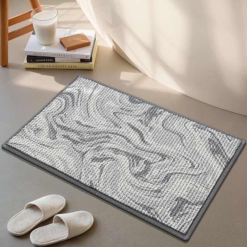 Tapis de bain ultra absorbant et antidérapant - Tapis de bain doux et à séchage rapide