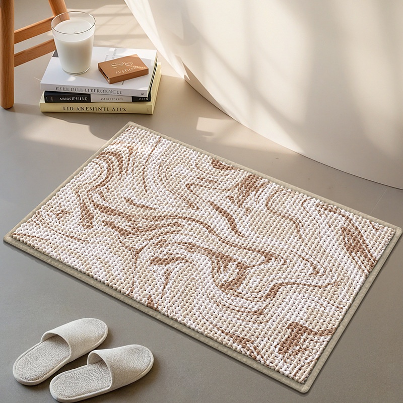 Tapis de bain ultra absorbant et antidérapant - Tapis de bain doux et à séchage rapide