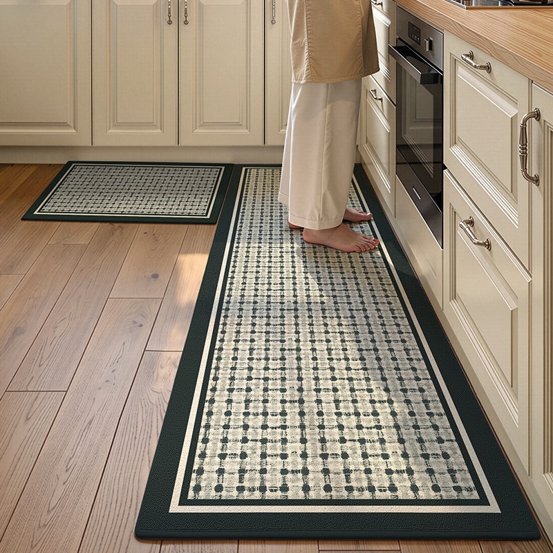 Ensemble de tapis de cuisine et de salle de bain absorbants et antidérapants - Tapis lavable