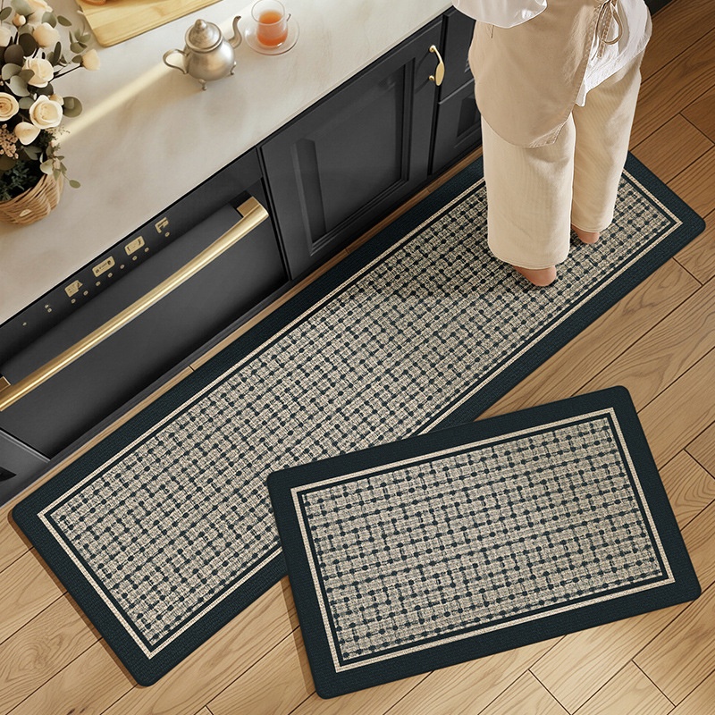 Ensemble de tapis de cuisine et de salle de bain absorbants et antidérapants - Tapis lavable