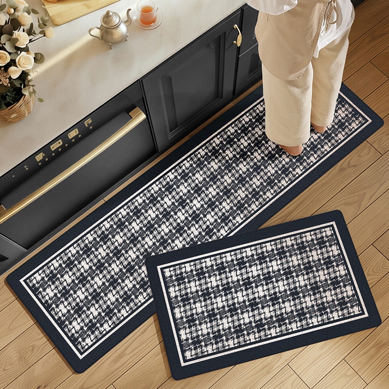 Ensemble de tapis de cuisine et de salle de bain absorbants et antidérapants - Tapis lavable