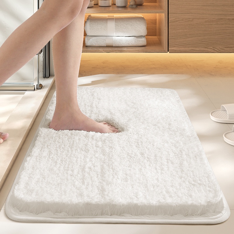 Soft Absorbent Non-Slip Bath Mat - Quick Dry Bathroom Rug