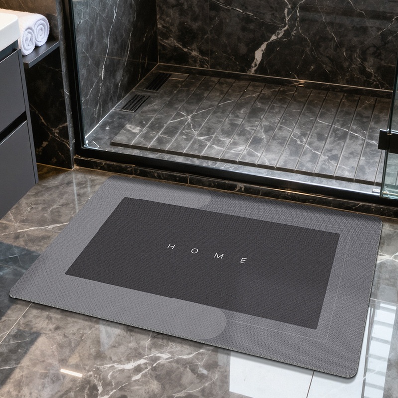 Quick Dry Anti-Slip Bathroom Mat - Absorbent & Soft