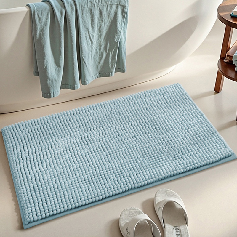 Soft Chenille Absorbent Non-Slip Bath Mat for Bathroom