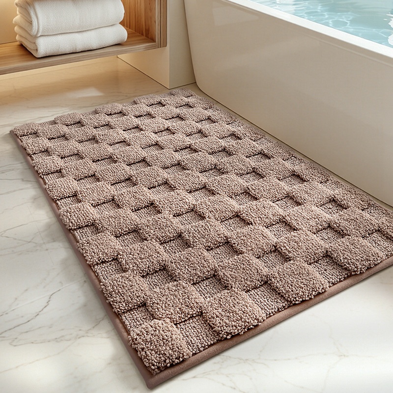 Absorbent Non-Slip Bath Mat & Door Mat - Quick Dry