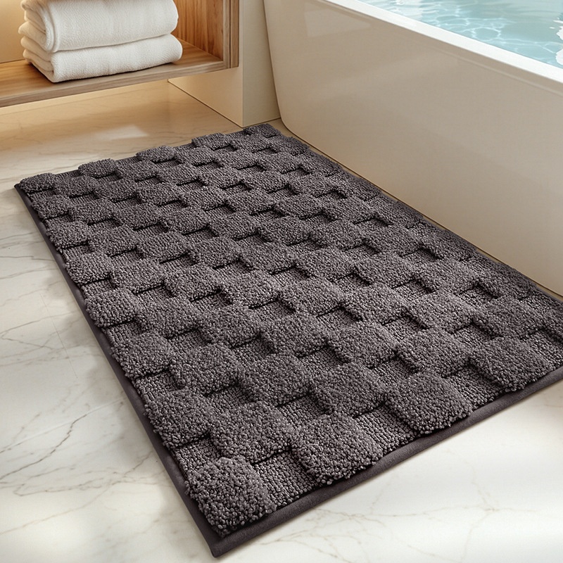 Absorbent Non-Slip Bath Mat & Door Mat - Quick Dry