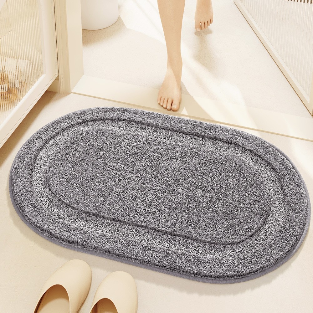 Absorbent Non-Slip Bath Mat & Door Mat - Quick Dry