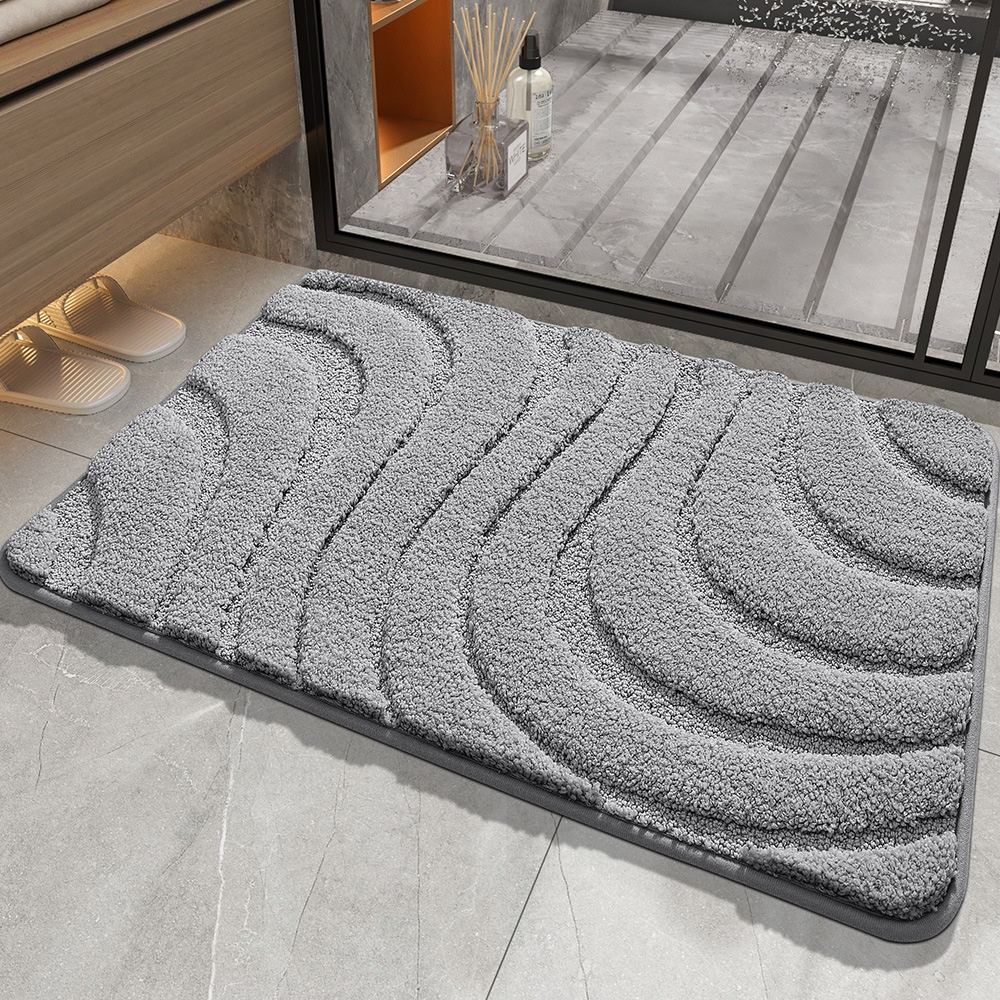 Absorbent Non-Slip Bath Mat & Door Mat - Quick Dry