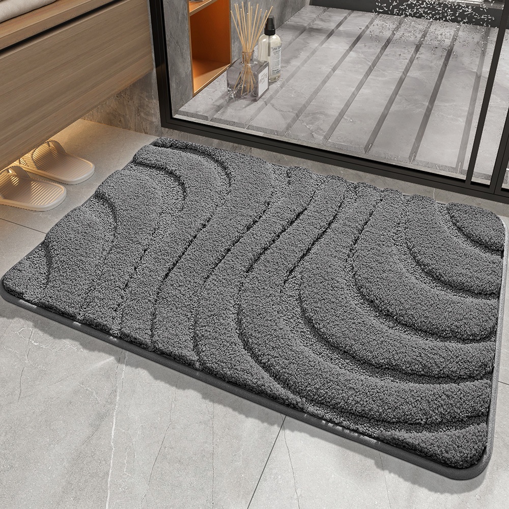 Absorbent Non-Slip Bath Mat & Door Mat - Quick Dry