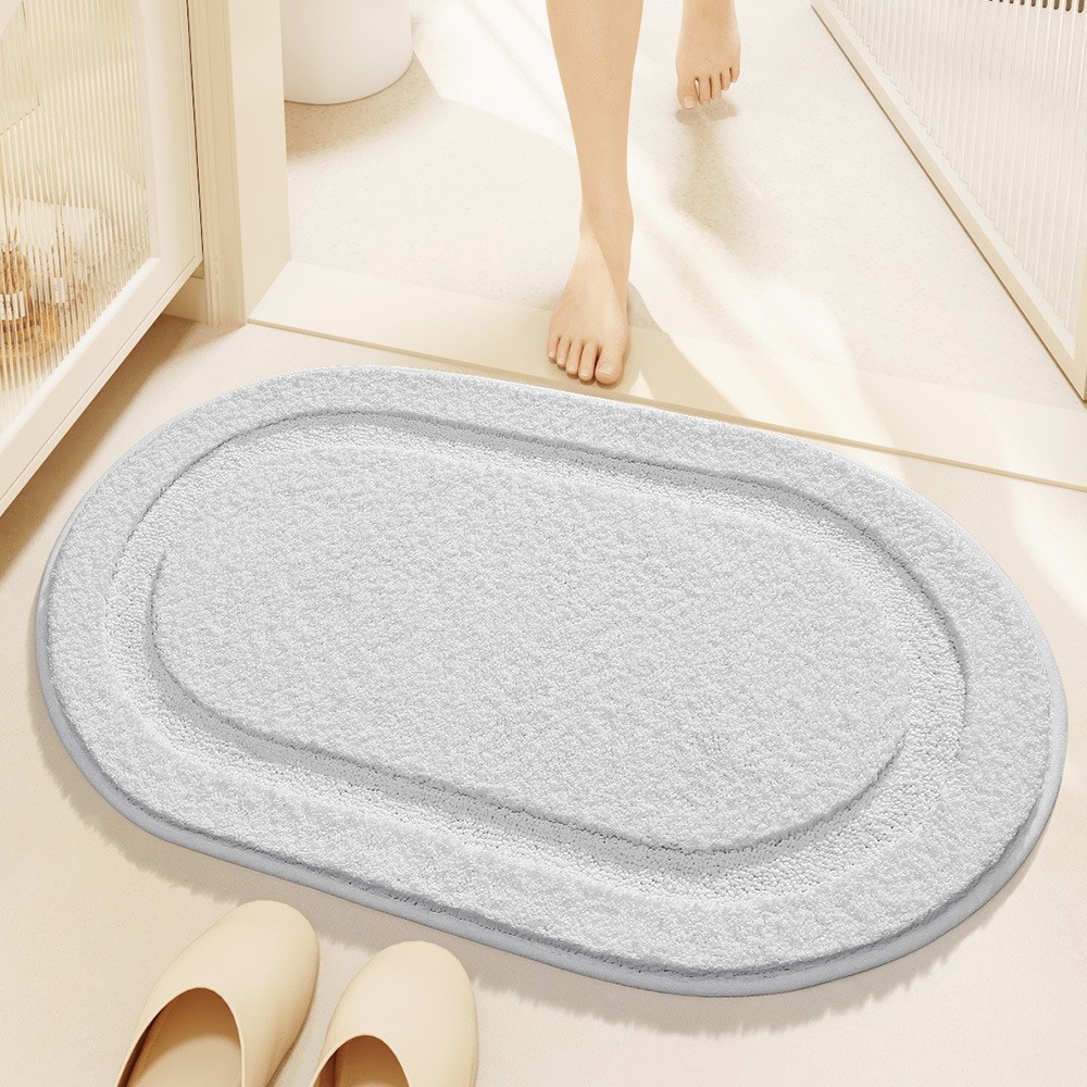 Absorbent Non-Slip Bath Mat & Door Mat - Quick Dry