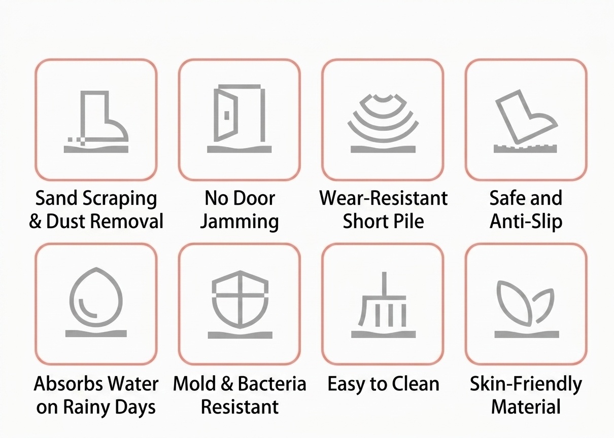 Absorbent Non-Slip Bath Mat & Entryway Doormat - Multiple Styles