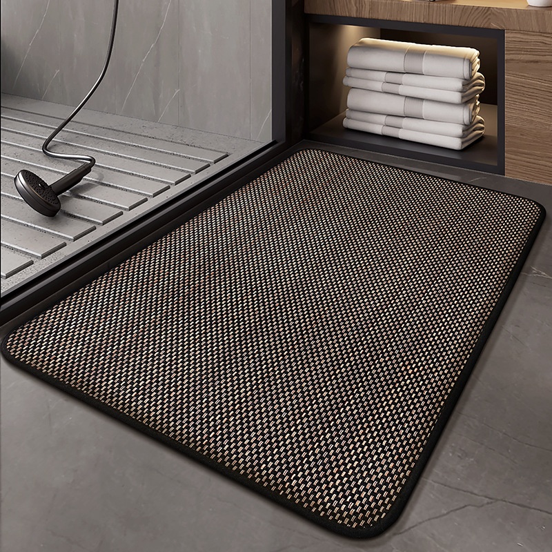 Soft Herringbone Bedside Carpet & Bath Mat Collection