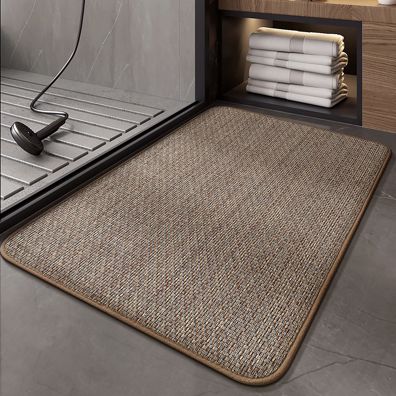 Soft Herringbone Bedside Carpet & Bath Mat Collection