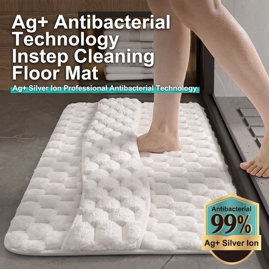 Soft Herringbone Bedside Carpet & Bath Mat Collection