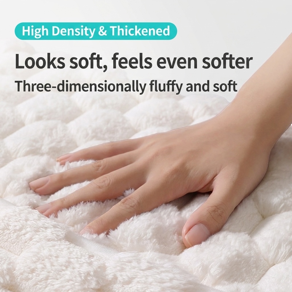 Soft Herringbone Bedside Carpet & Bath Mat Collection