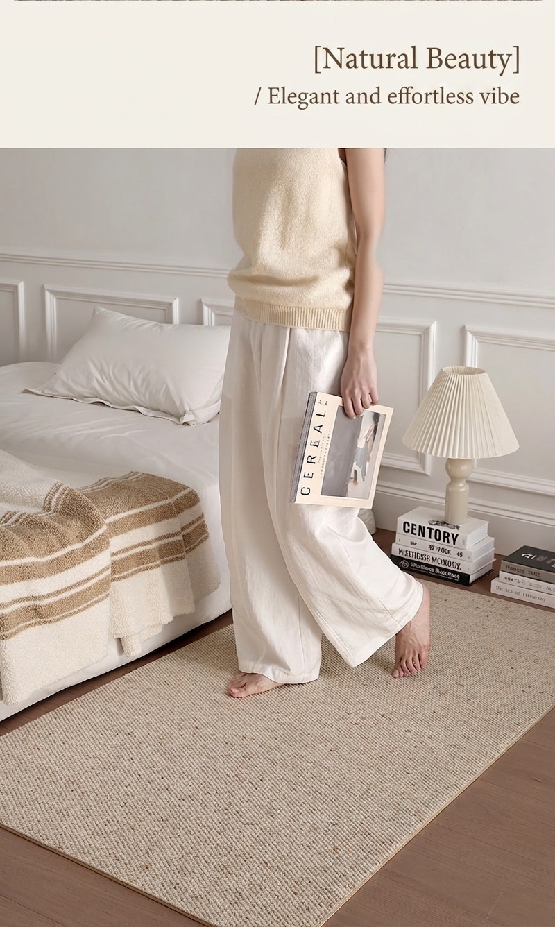 Modern Abstract Wool Blend Area Rug - Waterproof & Anti-Bacterial