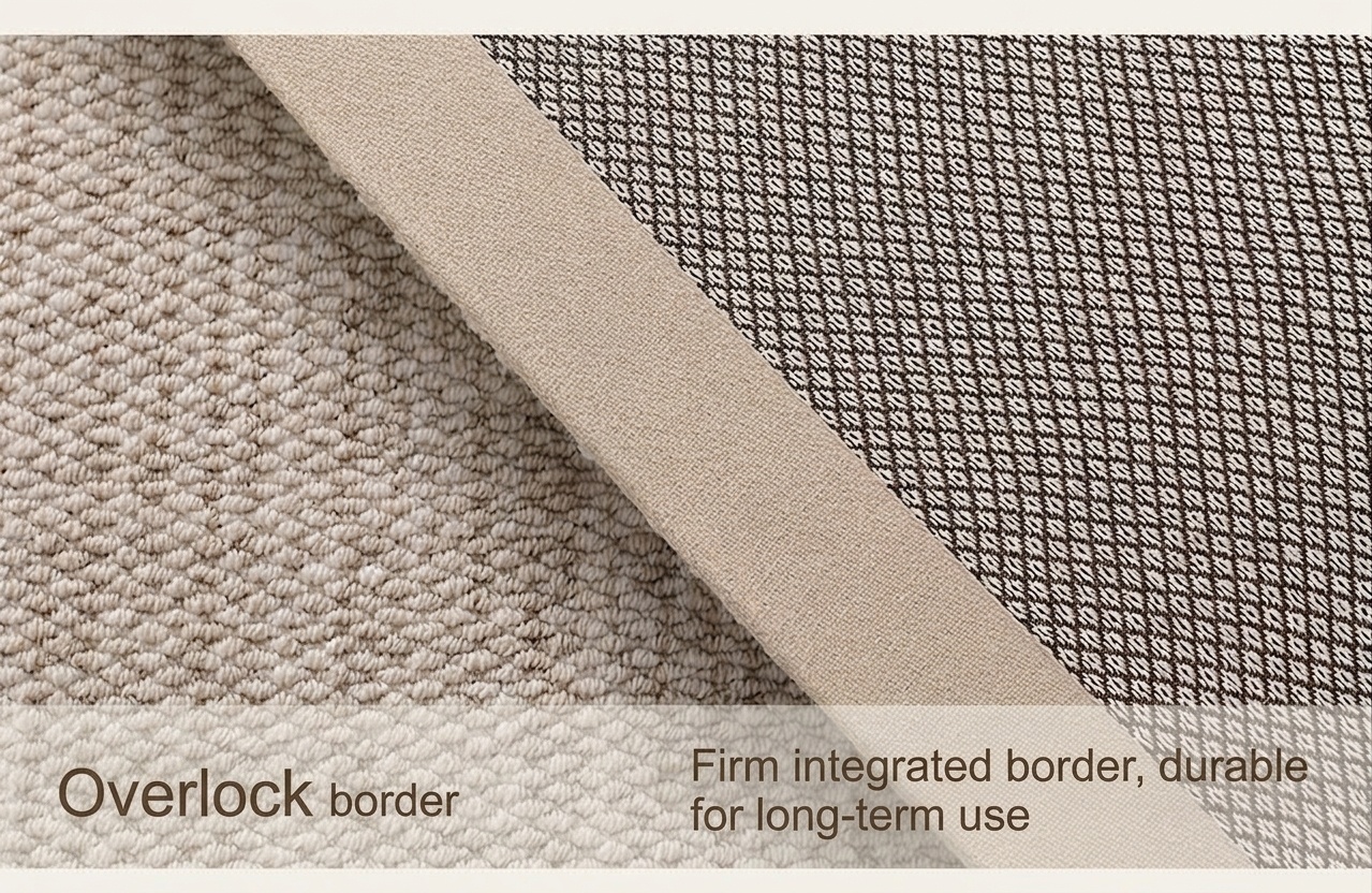 Modern Abstract Wool Blend Area Rug - Waterproof & Anti-Bacterial