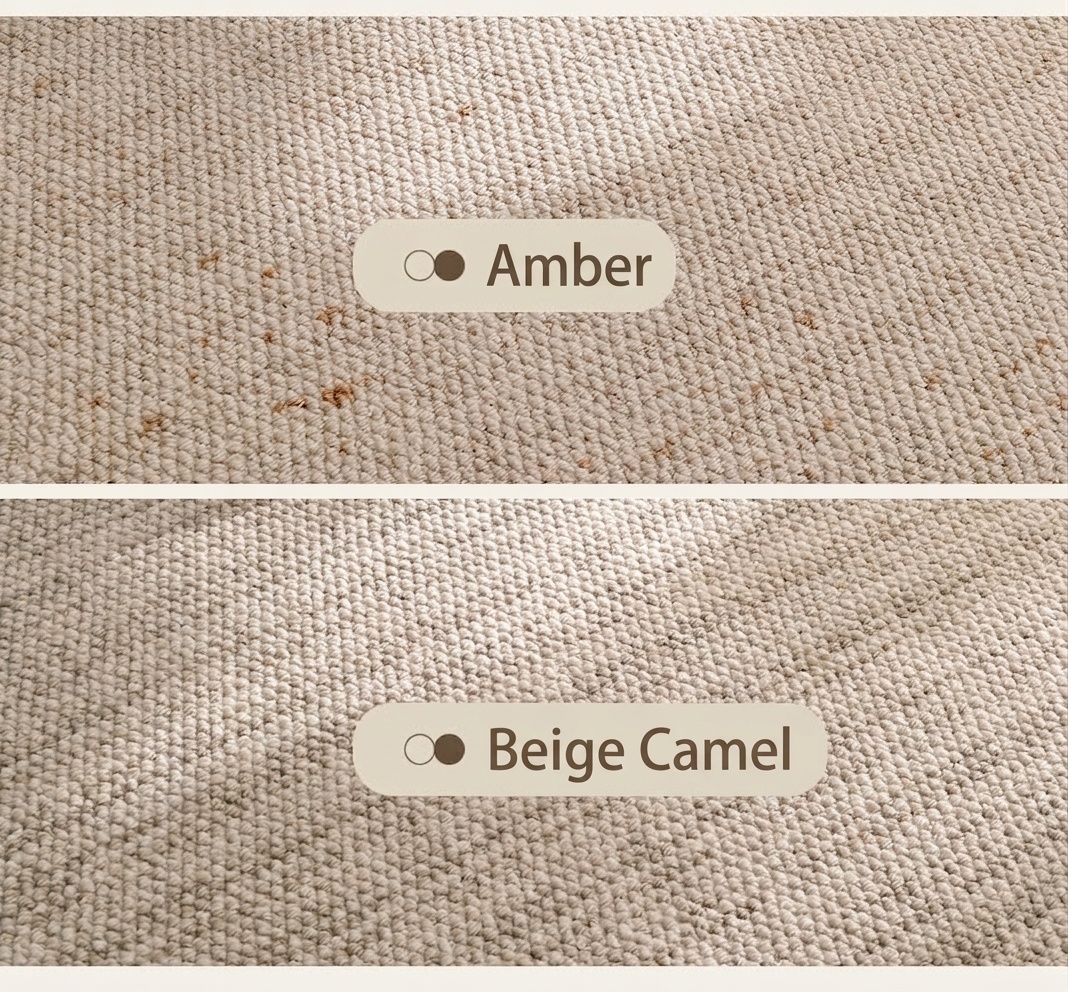 Modern Abstract Wool Blend Area Rug - Waterproof & Anti-Bacterial