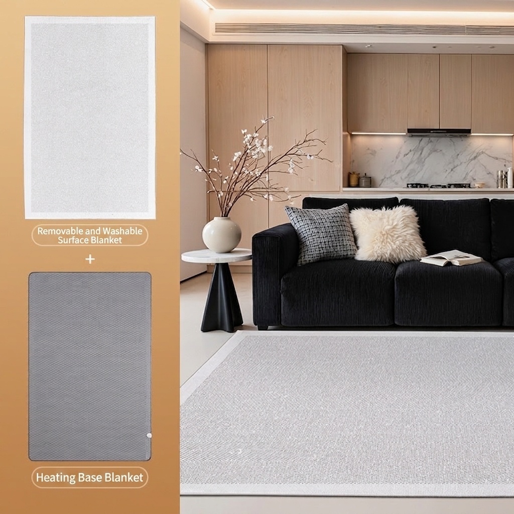 Handwoven Jute Round Area Rug - Natural Fiber Carpet