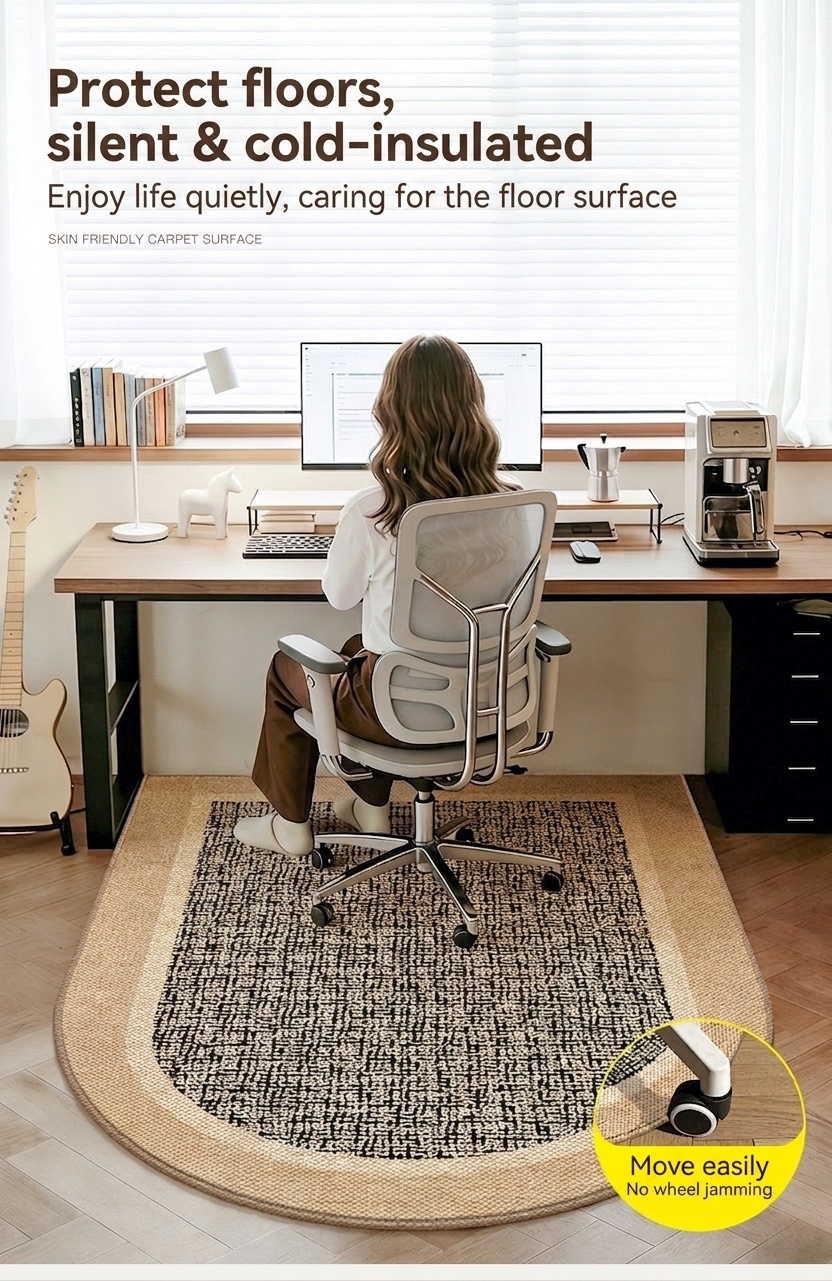 Office Chair Mat Floor Protector - Smooth Glide Desk Rug