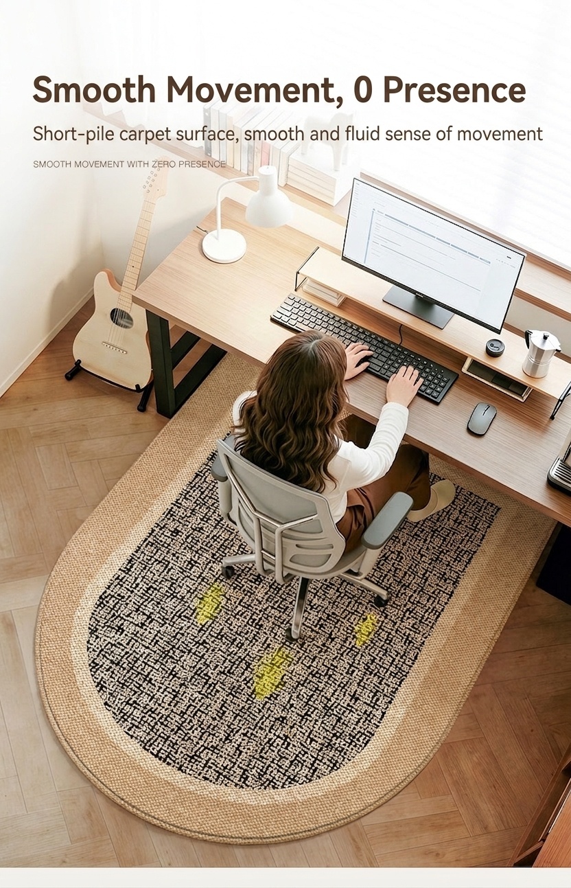 Office Chair Mat Floor Protector - Smooth Glide Desk Rug
