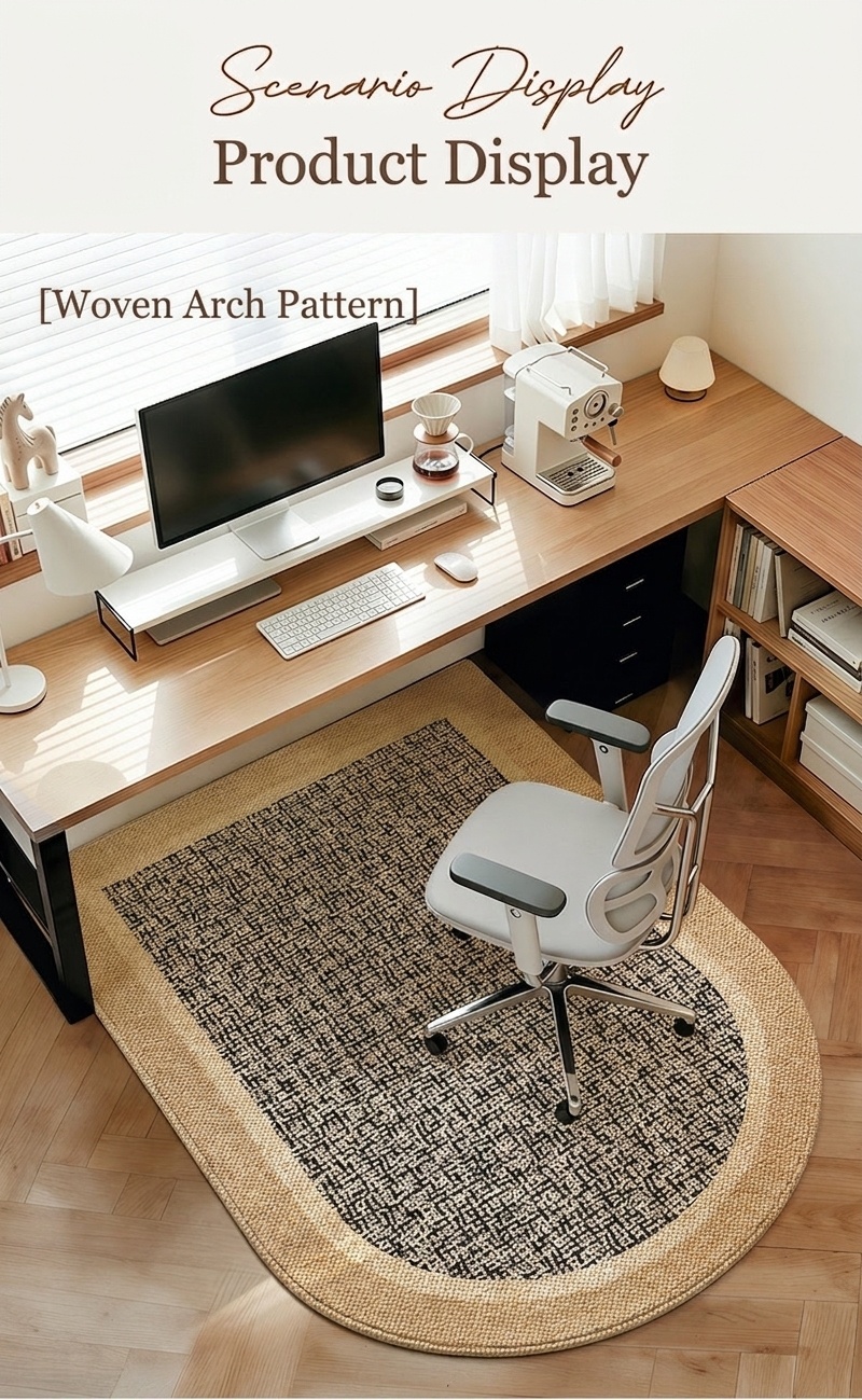 Office Chair Mat Floor Protector - Smooth Glide Desk Rug