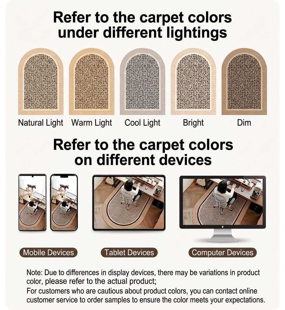 Office Chair Mat Floor Protector - Smooth Glide Desk Rug