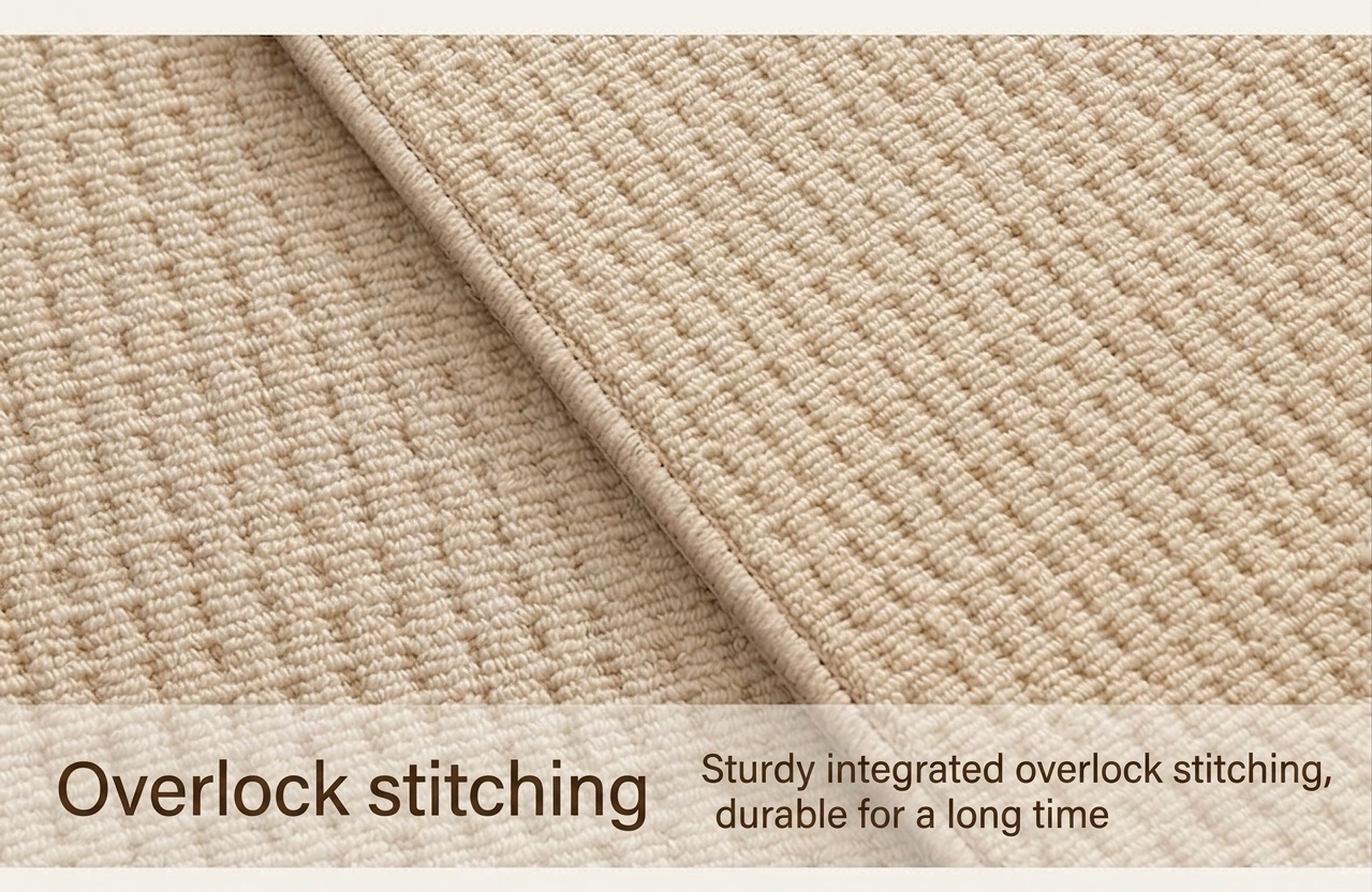New Zealand Wool Blend Soft Area Rug for Bedroom & Living Room