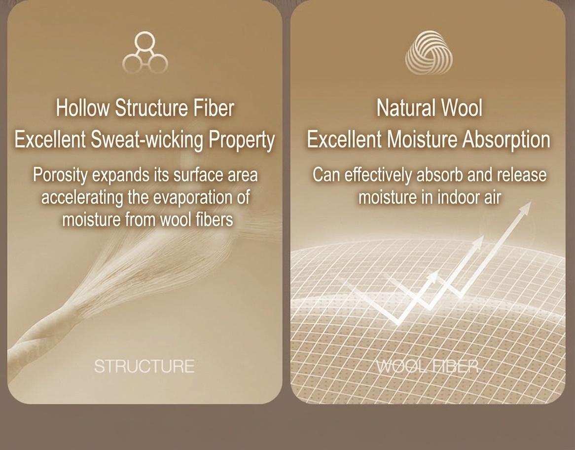 New Zealand Wool Blend Soft Area Rug for Bedroom & Living Room