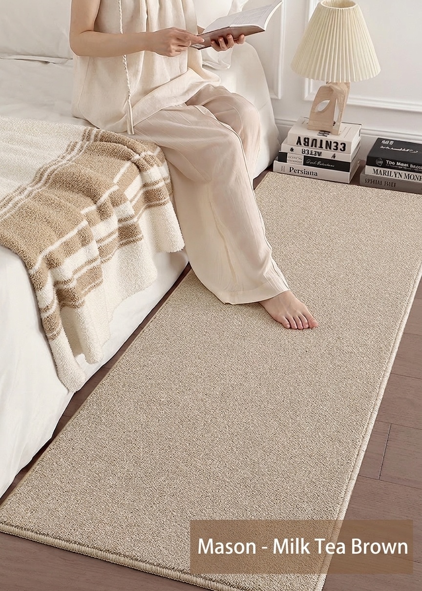 New Zealand Wool Blend Soft Area Rug for Bedroom & Living Room