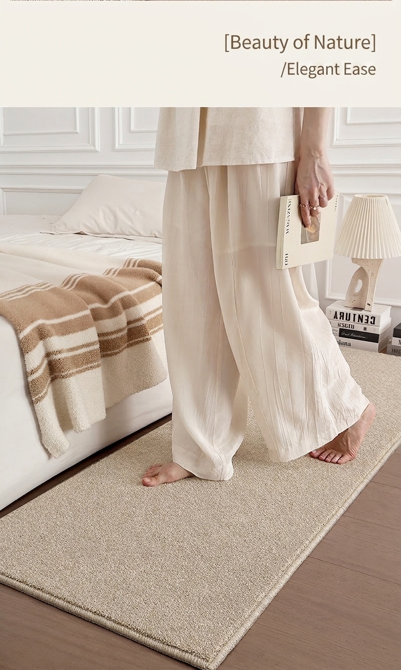 New Zealand Wool Blend Soft Area Rug for Bedroom & Living Room